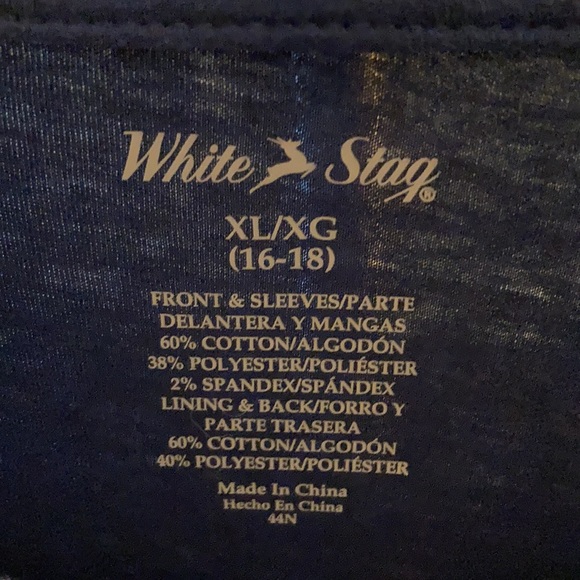 White Stag unique open weave stripe design top with layers XL - Picture 4 of 10